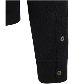 Cardigan Shirt Merino Navy