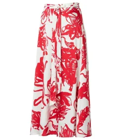 Carissa Print Rok Rood / Wit