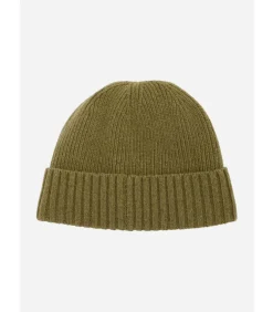 Carlton beanie hat - light moss