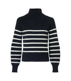 Caroline Tensen Danville Streep Trui Zwart / Wit