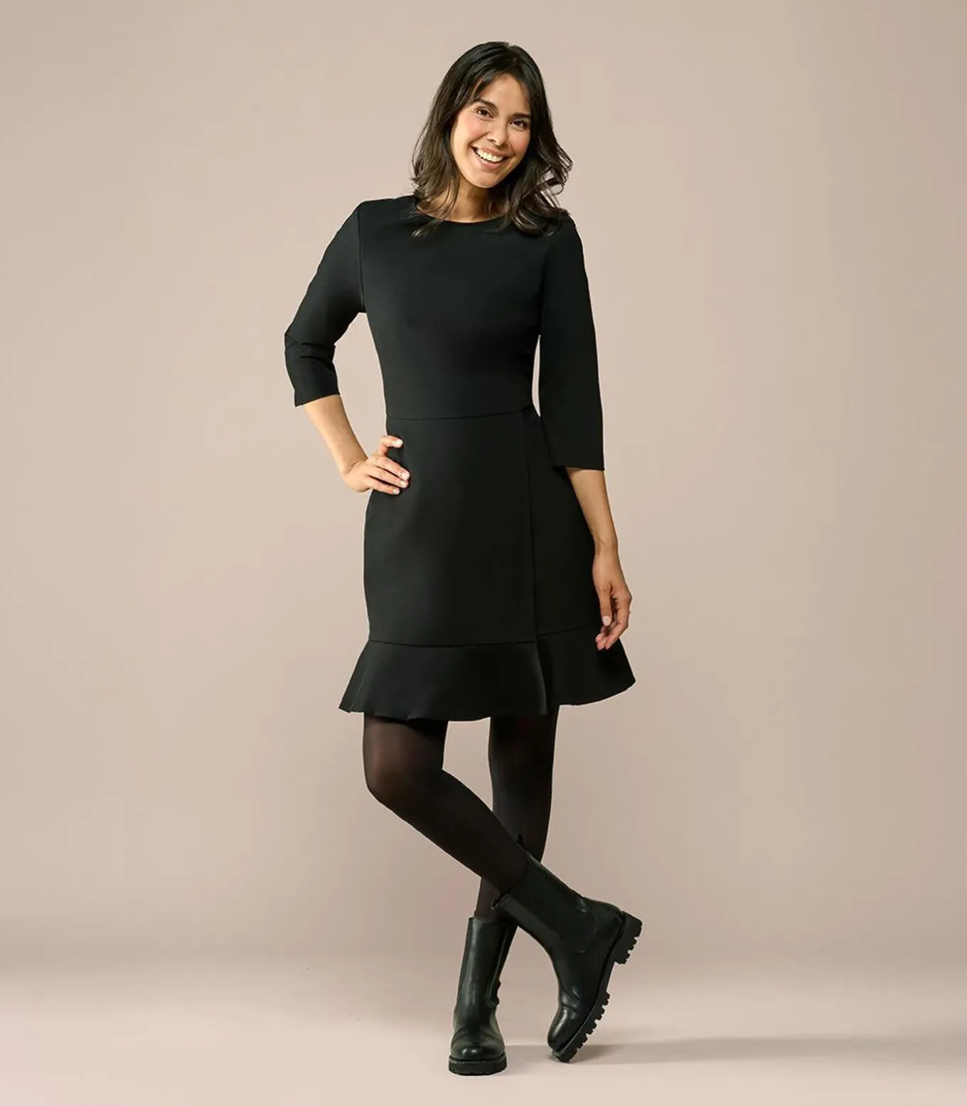 Caroline Tensen Franklin Jurk Zwart