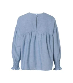 Caroline Tensen Winsley Blouse Licht Blauw