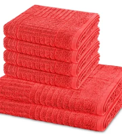 Carre - 6-delige handdoeken set