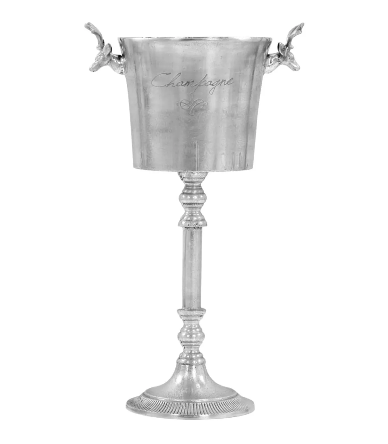 Champagnekoeler 39x29x71 cm massief aluminium zilverkleurig