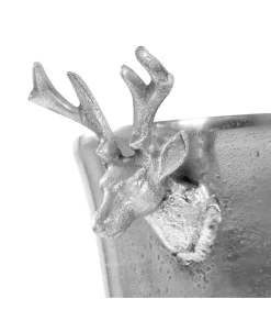 Champagnekoeler 39x29x71 cm massief aluminium zilverkleurig