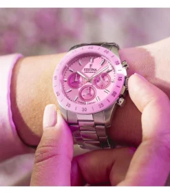 Chronograaf Ceramic Pink
