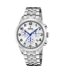 Chronograaf Chrono Swiss Made White