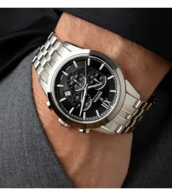 Chronograaf Chrono Swiss Made Black