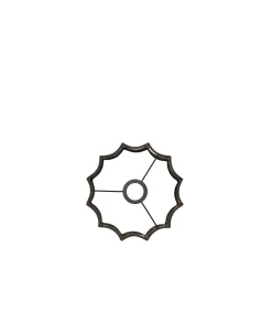 Cilinder lampenkap Disli - Donkerbruin - Ø24cm