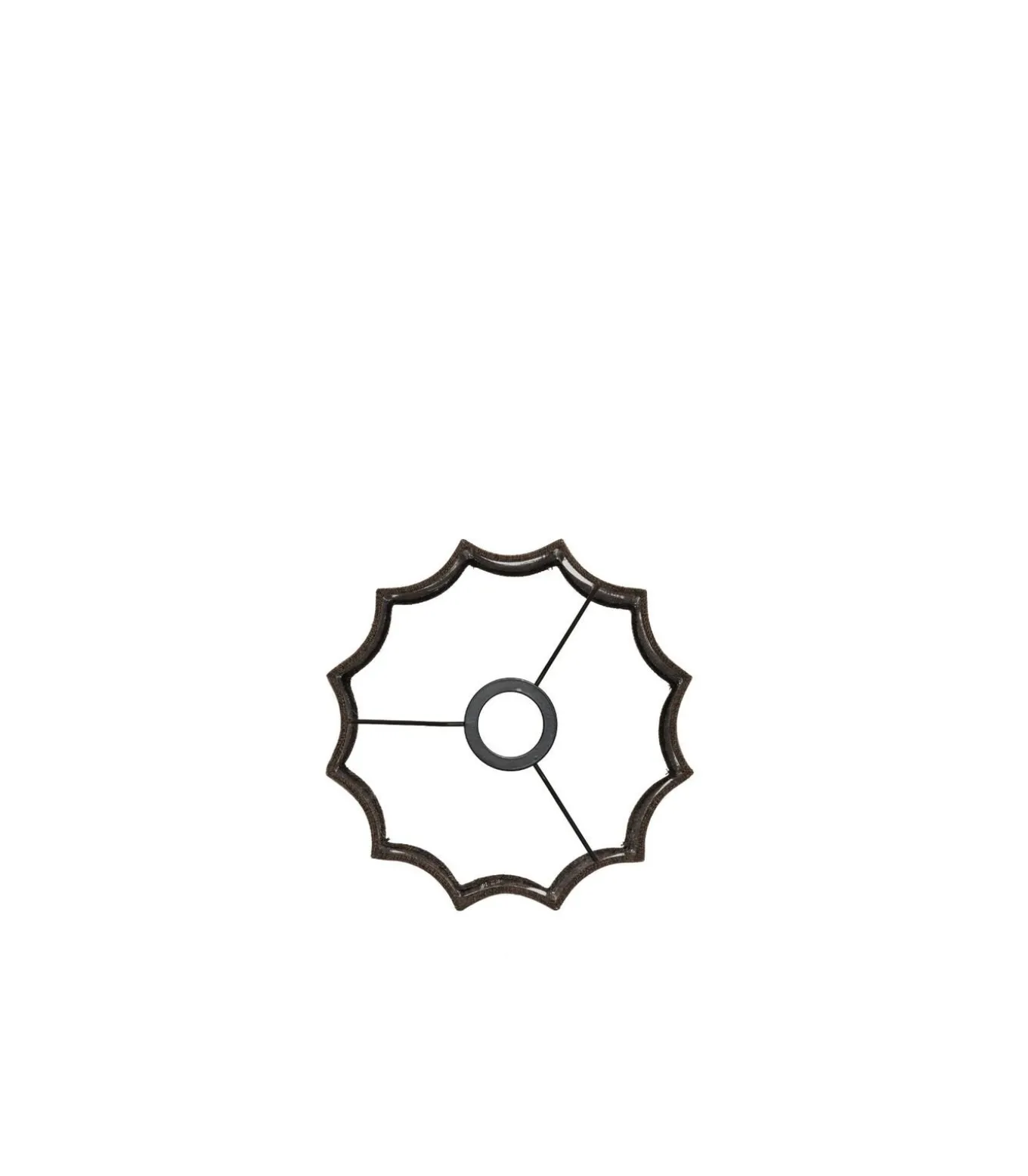 Cilinder lampenkap Disli - Donkerbruin - Ø24cm