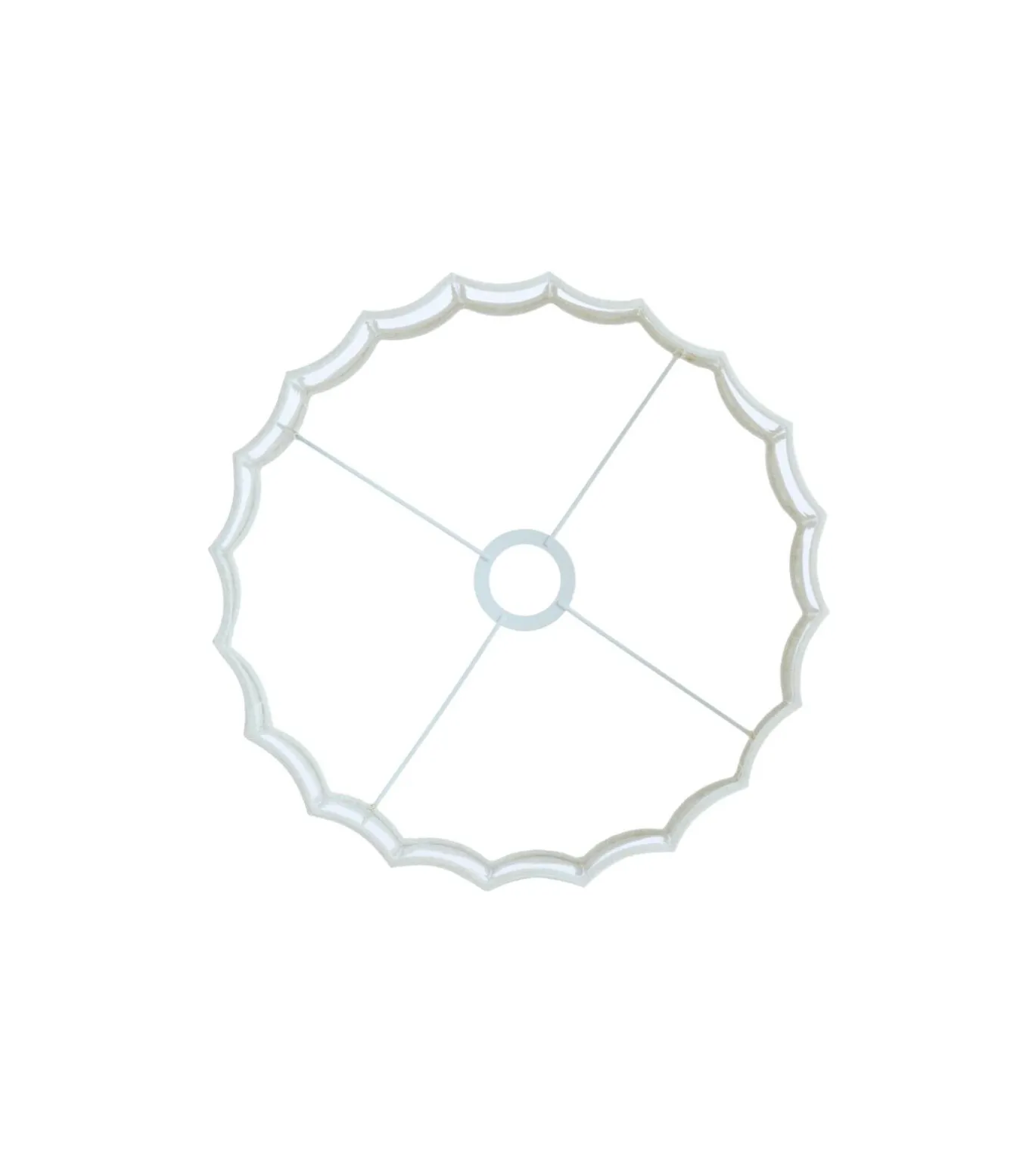 Cilinder lampenkap Disli - Wit - Ø35cm