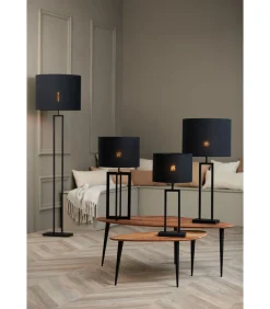 Cilinder lampenkap Livigno - Zwart - Ø50x38cm