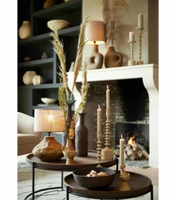 Cilinder lampenkap Sendai - Bruin - Ø30x21cm