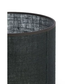 Cilinder lampenkap Sendai - Zwart - Ø30x21cm