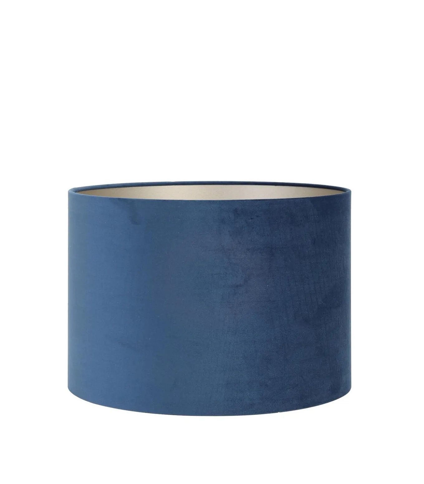 Cilinder Lampenkap Velours - Petrol Blue - Ø30x21cm