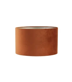 Cilinder Lampenkap Velours - Terra - Ø35x21cm