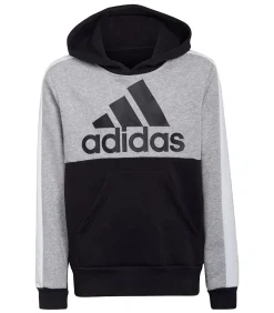 COLOUR BLOCK - Trui met kap - Zwart