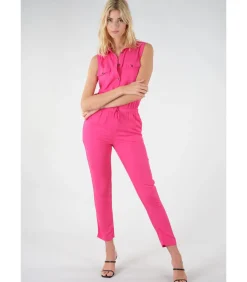 Combinaison pantalon couleur unie