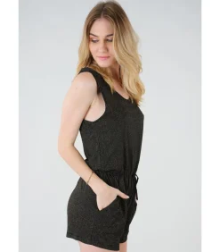 Combinaison short à rayures