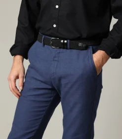 COMER - Gevlochten gespriem met leren inzetstukken