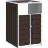 Containerberging voor 1 container 72x81x115 cm staal bruin