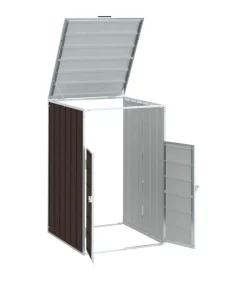 Containerberging voor 1 container 72x81x115 cm staal bruin