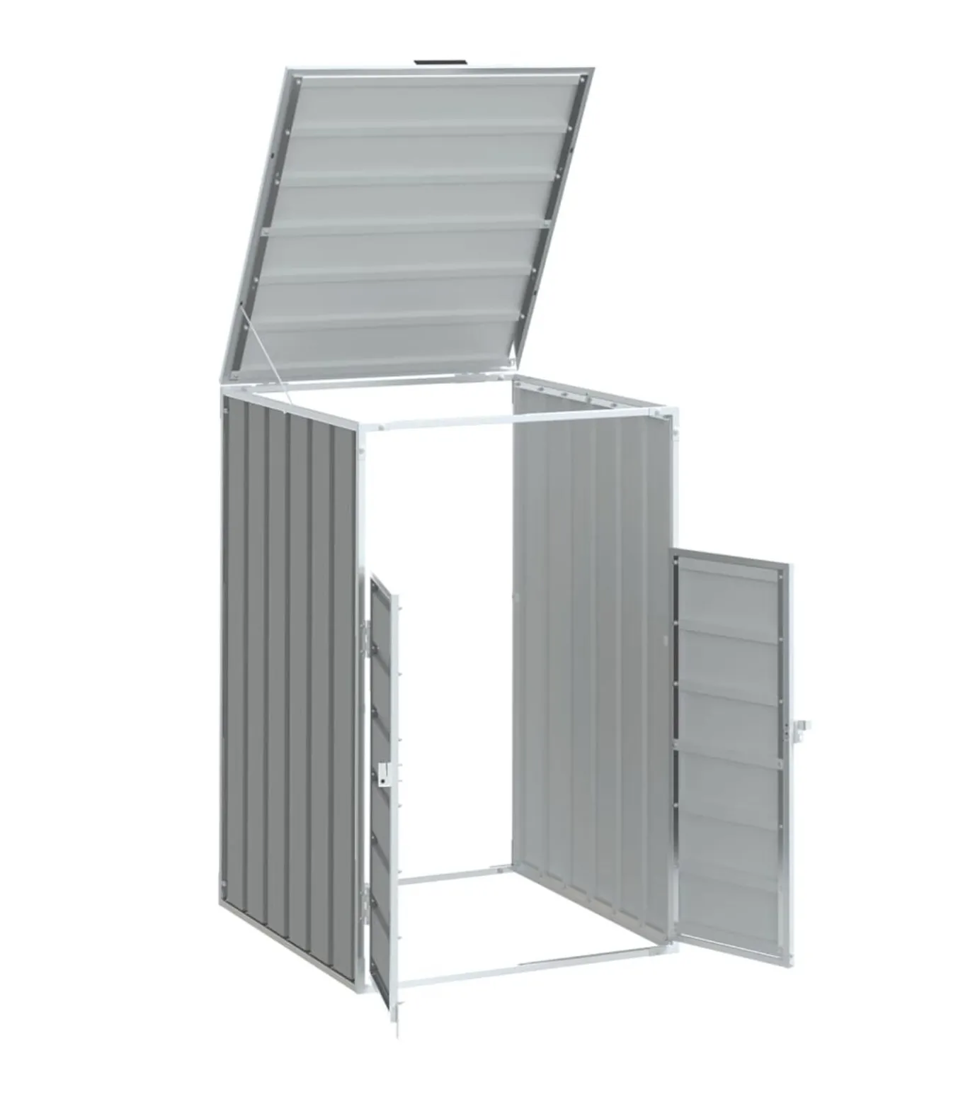 Containerberging voor 1 container 72x81x115 cm staal grijs