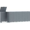 Containerberging voor 5 containers 345x79x117 cm staal grijs