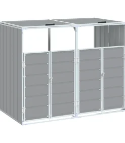 Containerberging voor 2 containers 144x81x113 cm staal grijs