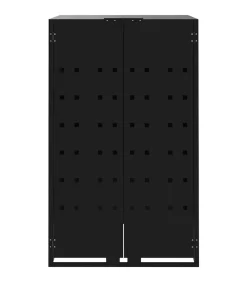 Containerberging voor 1 container 69x79x117 cm staal zwart