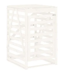 Containerberging 84x90x128,5 cm massief grenenhout wit