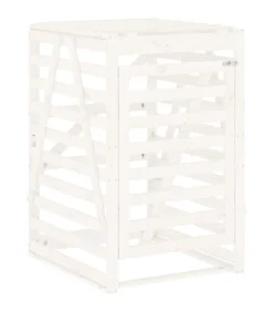Containerberging 84x90x128,5 cm massief grenenhout wit