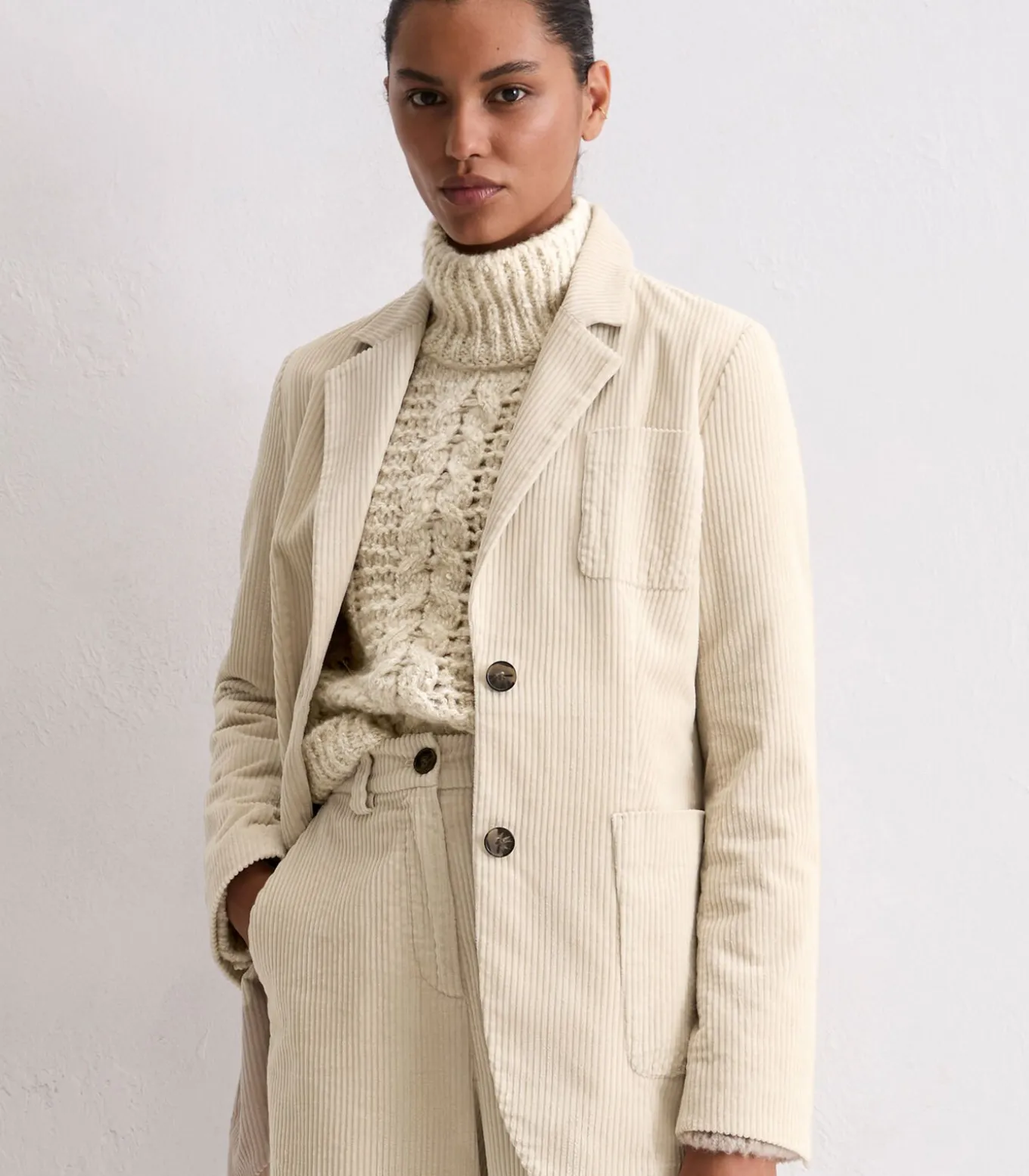 Corduroy blazer in de vorm van