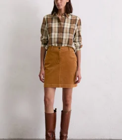 Corduroy minirok A-vorm