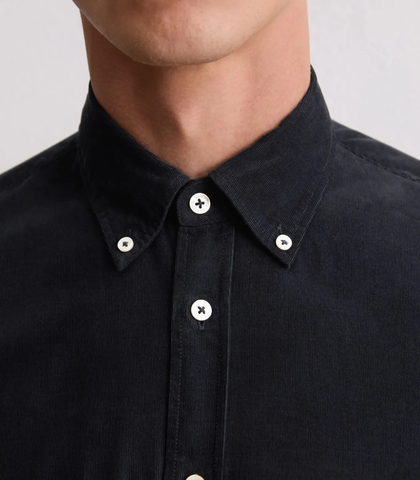 Corduroy overhemd in de vorm van