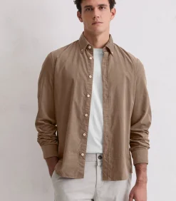 Corduroy overhemd in de vorm van