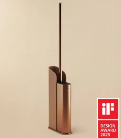 COSMIC Platte Matte Koperen Toiletborstelhouder