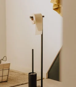 COSMIC toiletborstelhouder zwart mat Essentials