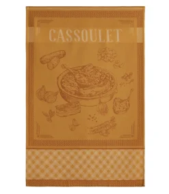 Coucke - Cassoulet - Theedoek van katoenen jacquard met print 50 x 75 cm