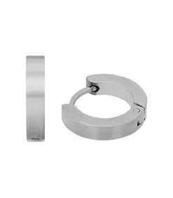 Creolen voor mannen, kruis van roestvrij staal