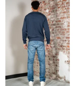 Crew neck sweatshirt - dark airforce light ice bayleaf