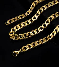 Cuban Ketting - 6mm - Goud Kleurig - Staal - 60cm