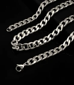 Cuban Ketting - 9mm - Zilver Kleurig - Staal - 60cm