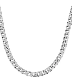 Cuban Ketting - 7mm - Zilver Kleurig - Staal - 60cm
