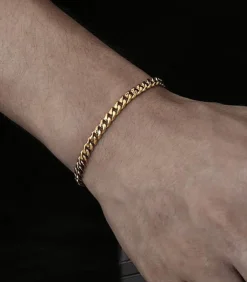 Cuban Link Heren Armband - Dikke Schakel - 5mm - Goud kleurig