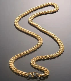 Cuban Link Heren Ketting - Dikke Schakel - 7mm - Goud kleurig