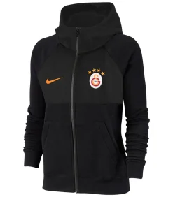 DA1686 - Trui met kap Met Volledige Ritssluiting - Zwart