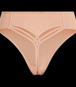 Dame de paris 7 cm string glossy camel L