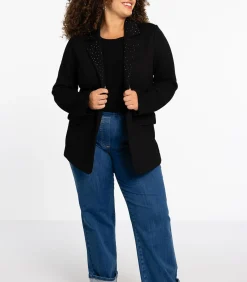 Dames Blazer met strass knopen