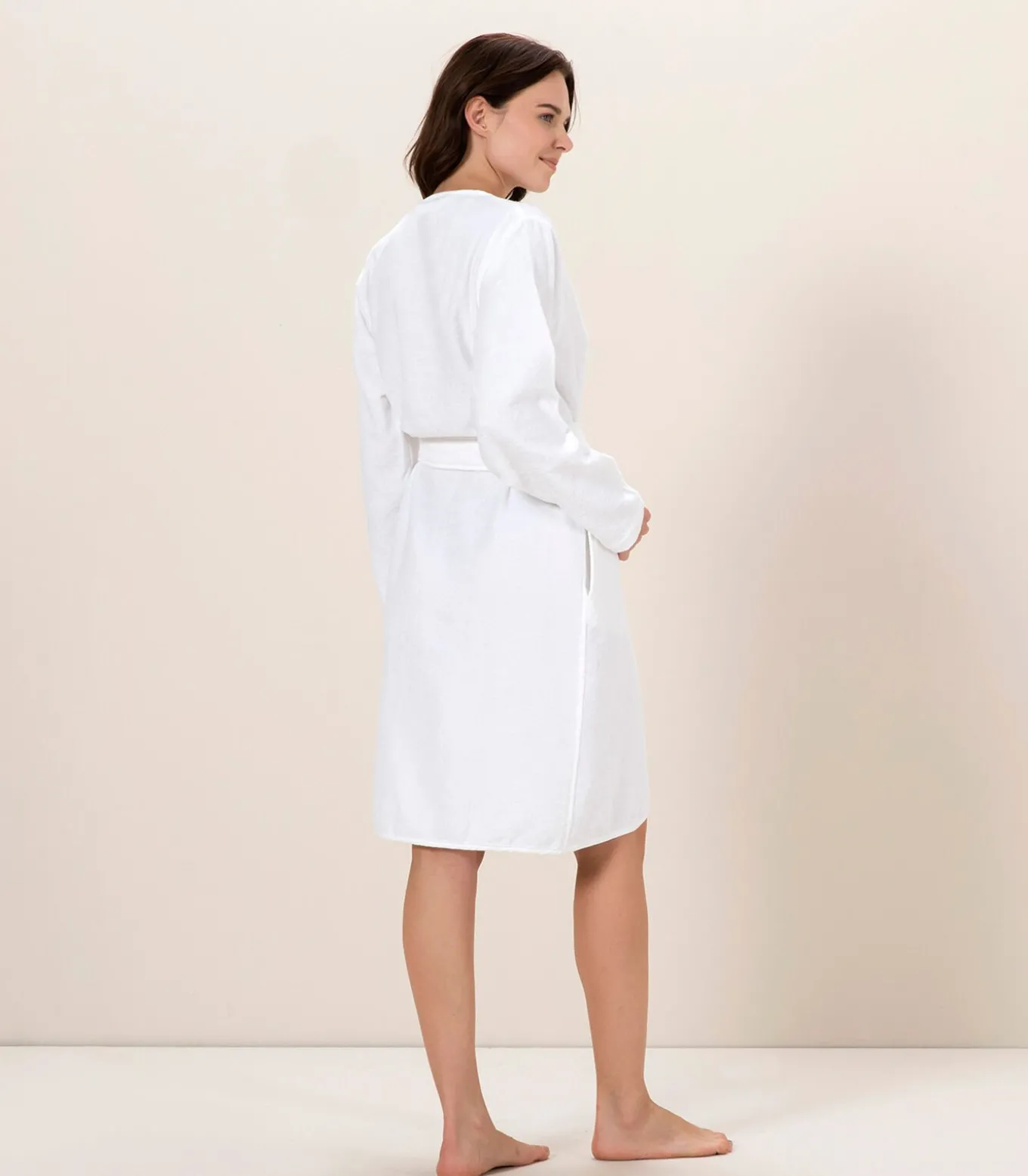 Damesbadjas Frio Wit - L